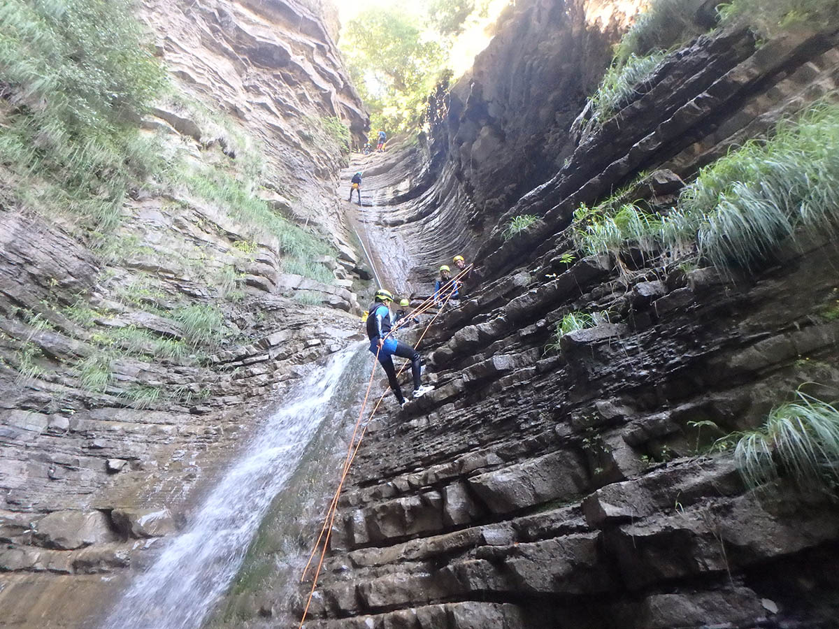 Abstieg von Furco Ravine mit Guias de Torla