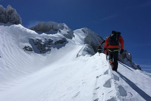 Aufstieg Mount Lost Winter Geführt