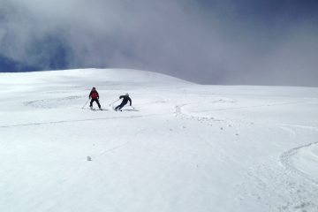 cours de ski de montagne ou skimo