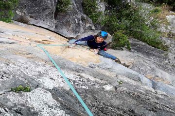 climbing course equipped routes of various lengths